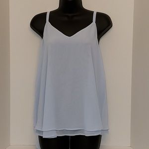 Torrid Light Blue Sleeveless Chiffon Cami